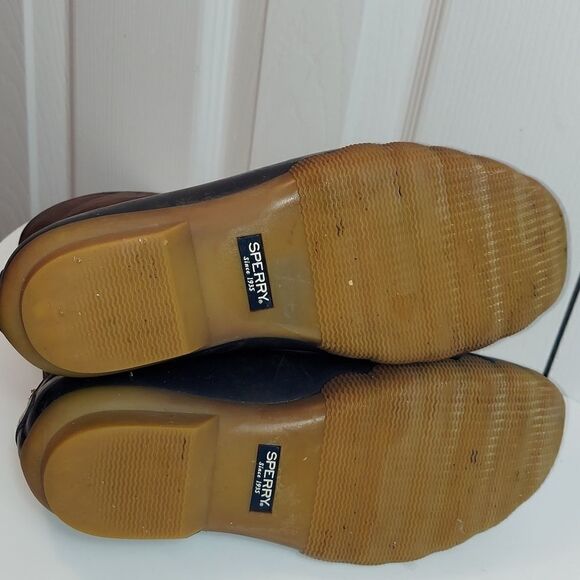 Sperry Saltwater Duckboots Navy Blue Sz 3 - Picture 7 of 9